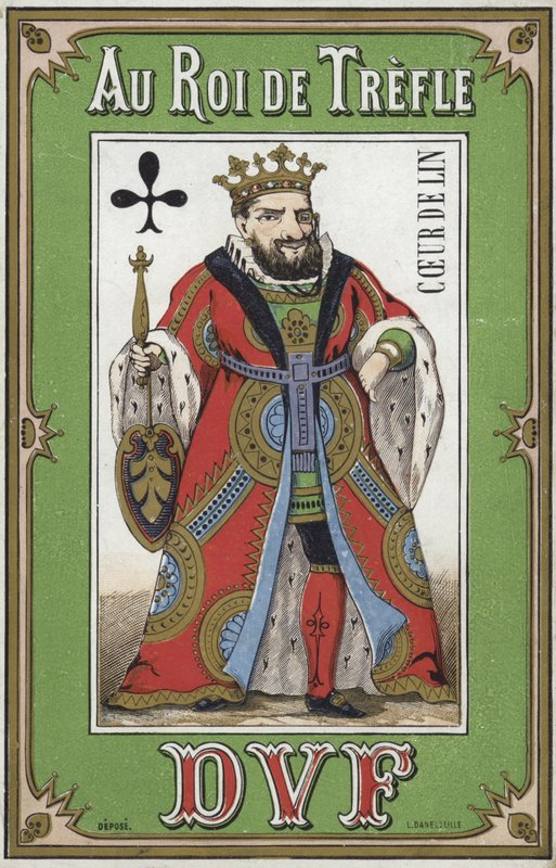 Štítek na prádlo King of Clubs od French School
