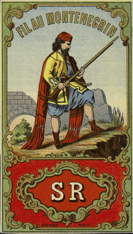 Štítek pro černohorské vlákno od French School