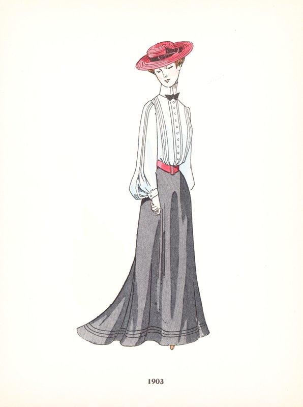 Dámská móda, 1903 od French School