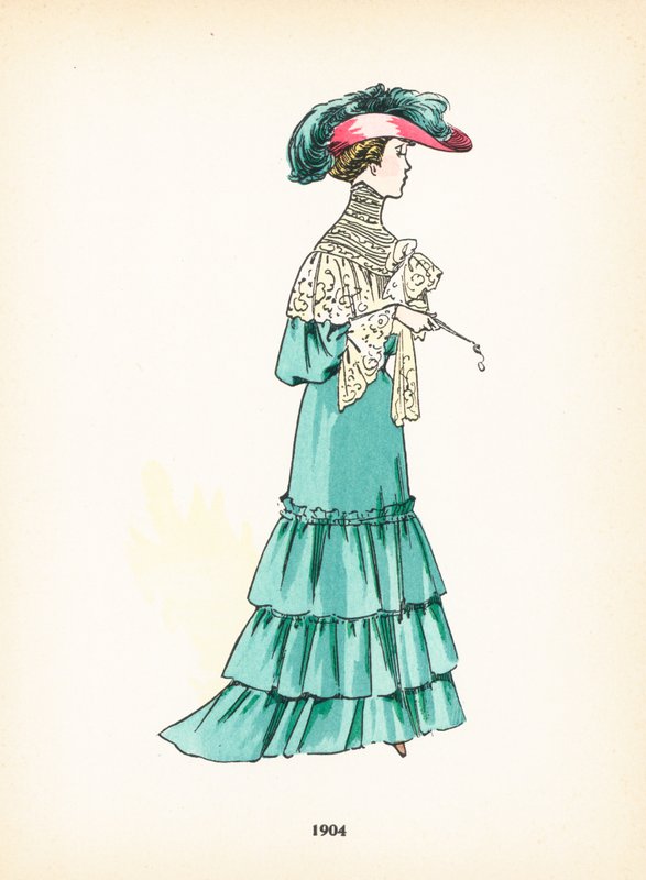 Dámská móda, 1904 od French School