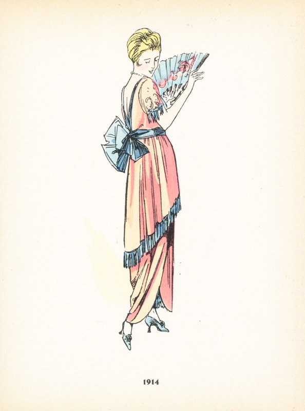Dámská móda, 1914 od French School