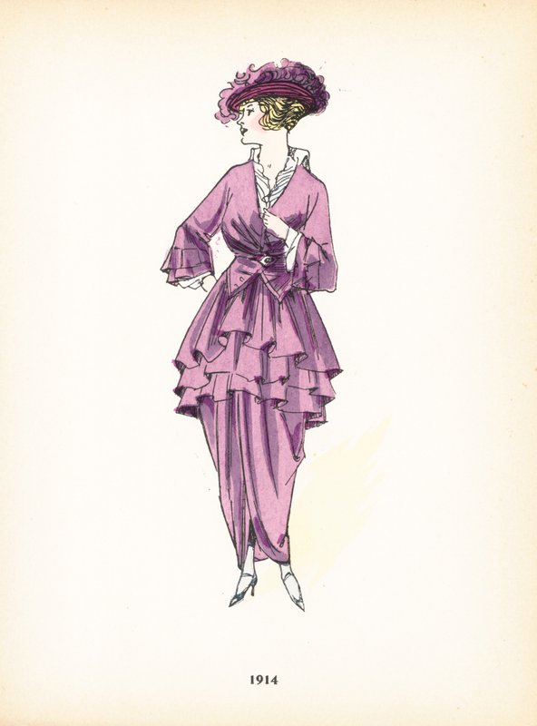 Dámská móda, 1914 od French School