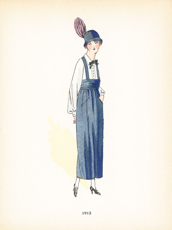Dámská móda, 1915 od French School