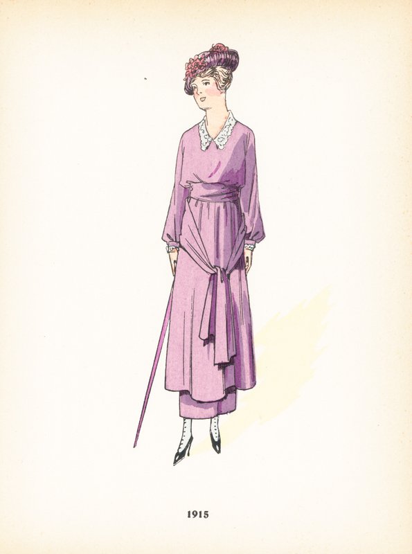 Dámská móda, 1915 od French School