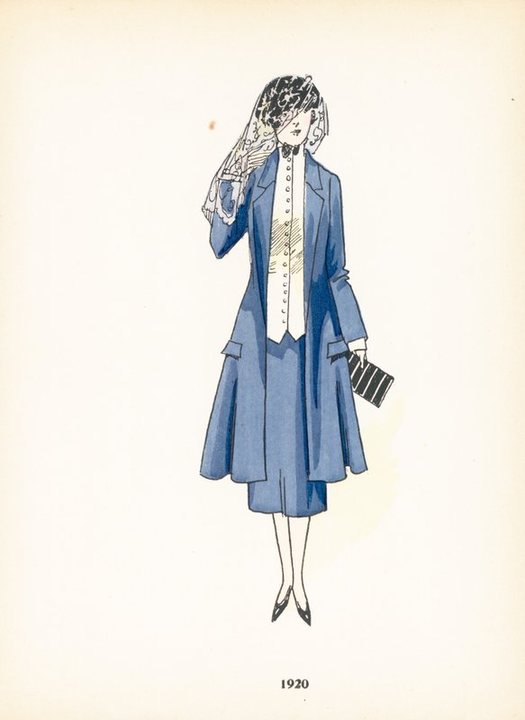Dámská móda, 1920 od French School