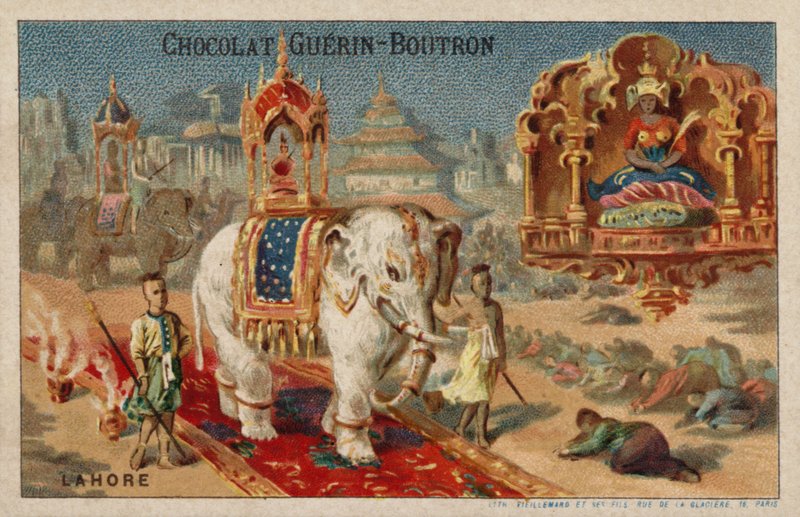 Lahore (chromolitho) od French School