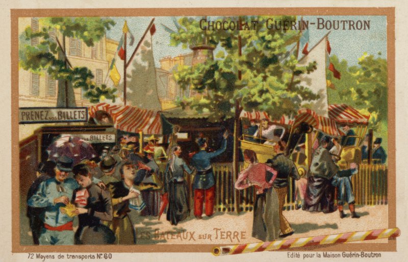 Pozemní jachty (chromolitho) od French School