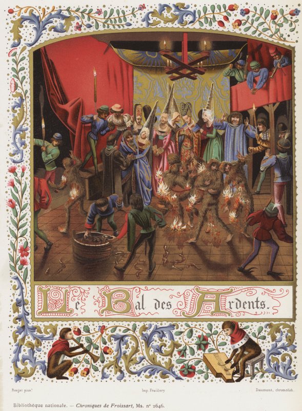 Bal des Ardents (chromolitho) od French School