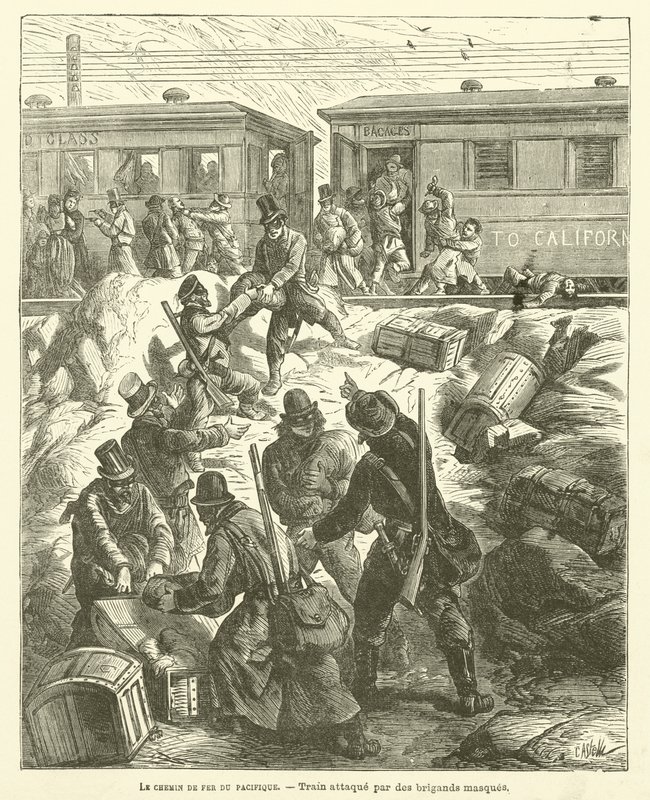 The Pacific Railroad (rytina) od French School