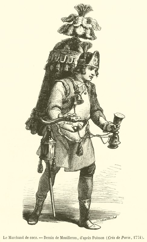 The Coconut Merchant (rytina) od French School