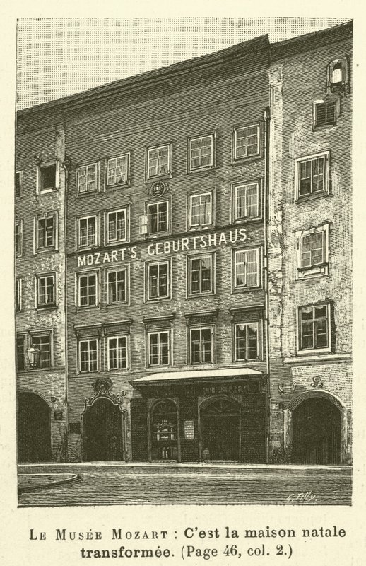 Le Musee Mozart (rytina) od French School