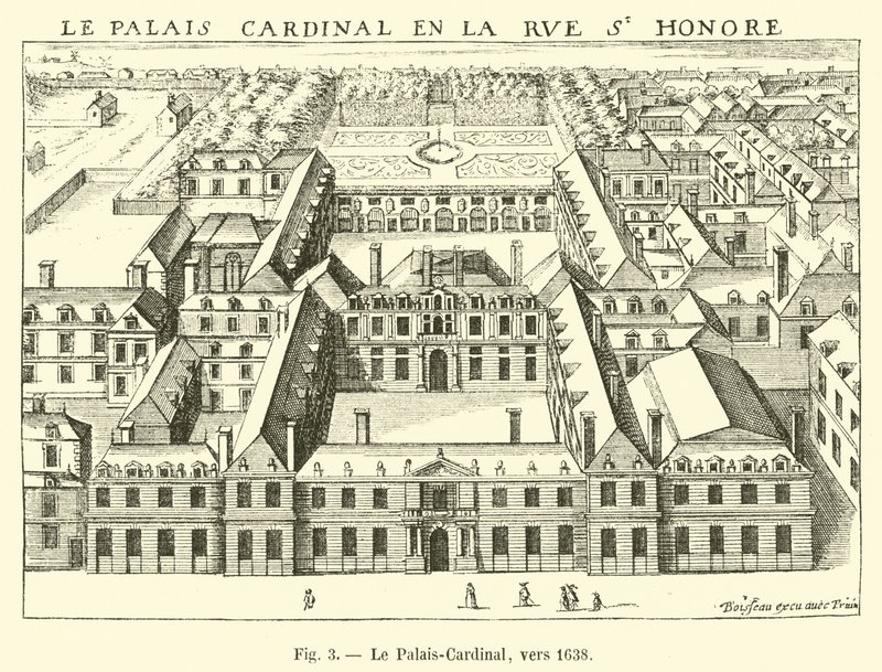 Palais-Cardinal, kolem roku 1638 od French School
