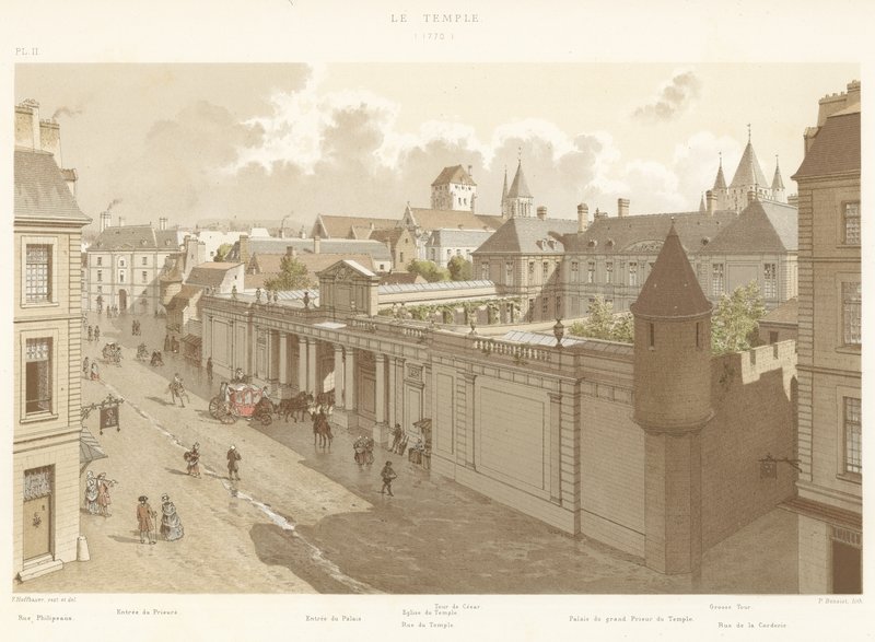 Chrám, 1770 od French School