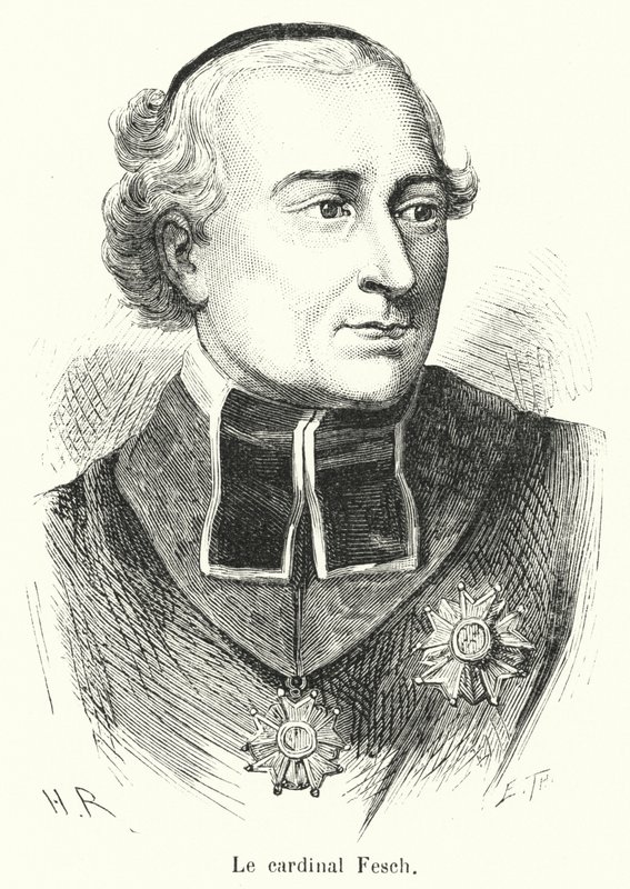 Le Cardinal Fesch (rytina) od French School