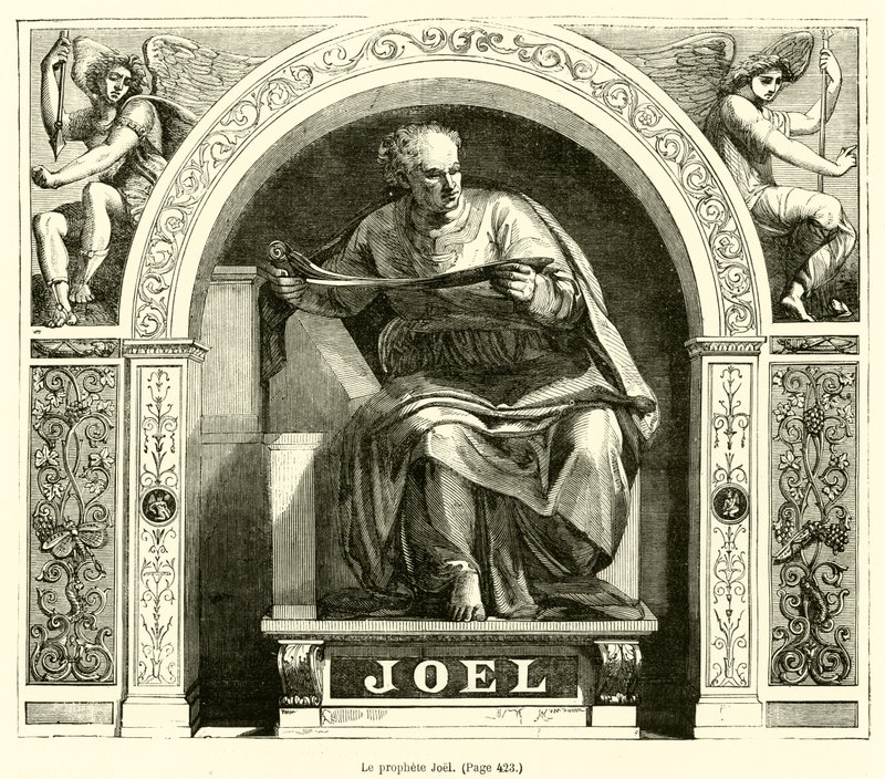 Prorok Joel (rytina) od French School