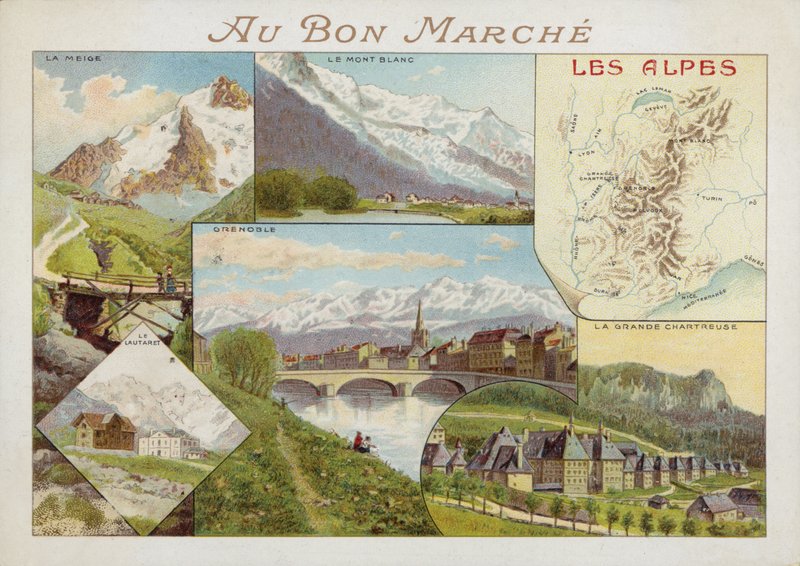 Les Alpes, kart od French School
