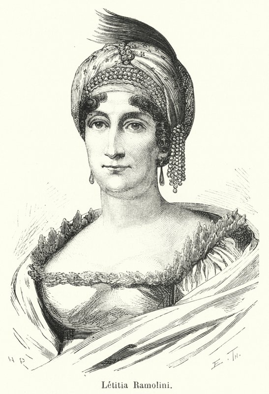 Letitia Ramolini (rytina) od French School