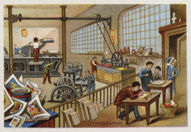 Litografie od French School