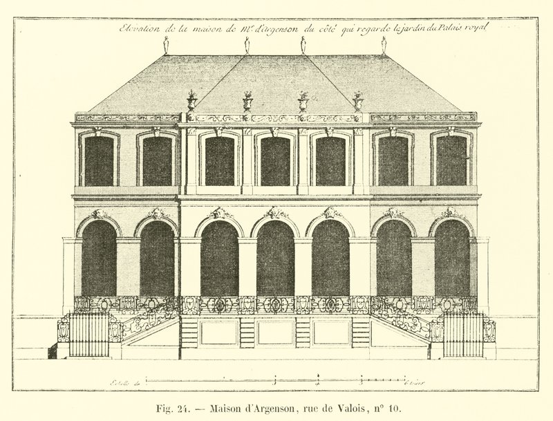 Argensonův dům, rue de Valois, č. 10 od French School