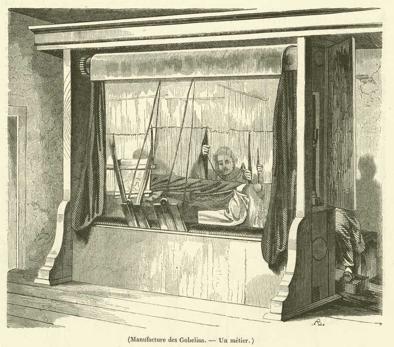 Manufacture des Gobelins, A trade (rytina) od French School