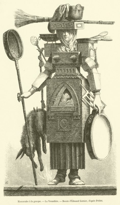Řecké maškarády, La Vivandiere (rytina) od French School
