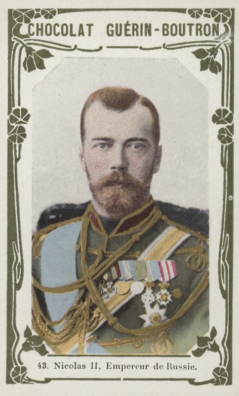 Nicholas II, císař Ruska (barevné fotografie) od French School