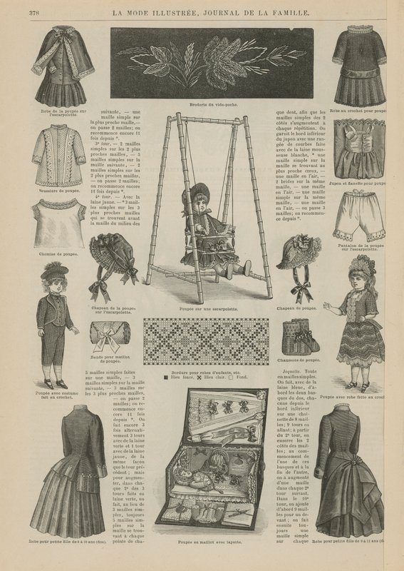 Stránka z La Mode Illustree od French School