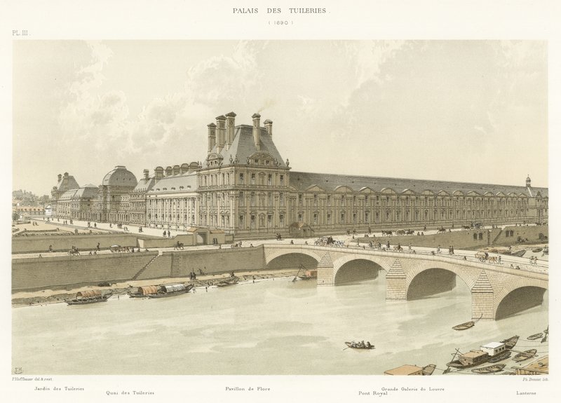Palác Tuileries, 1690 od French School