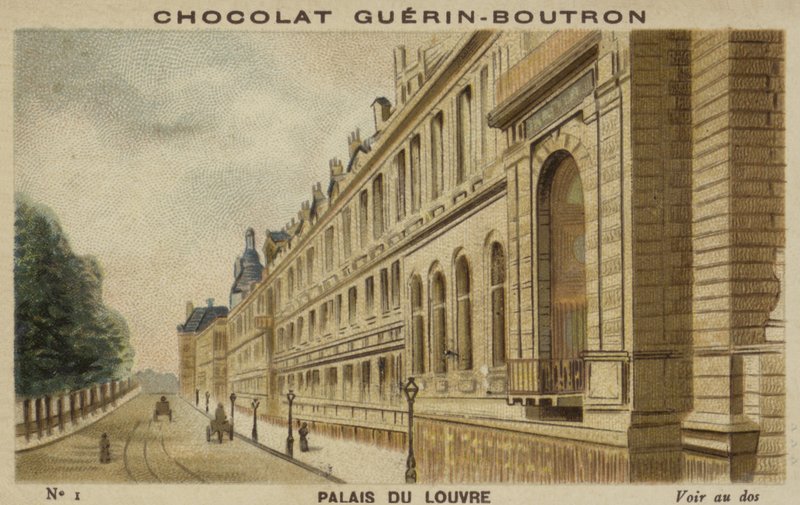 Palác Louvre od French School