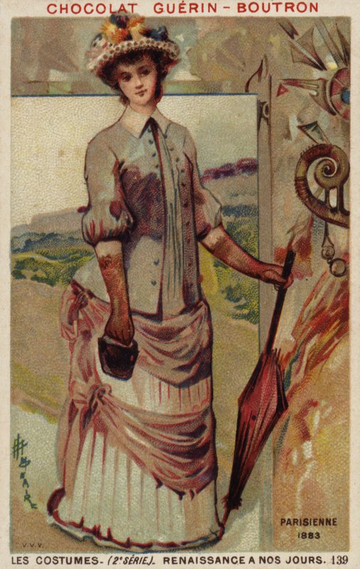 Pařížská móda, 1883 od French School