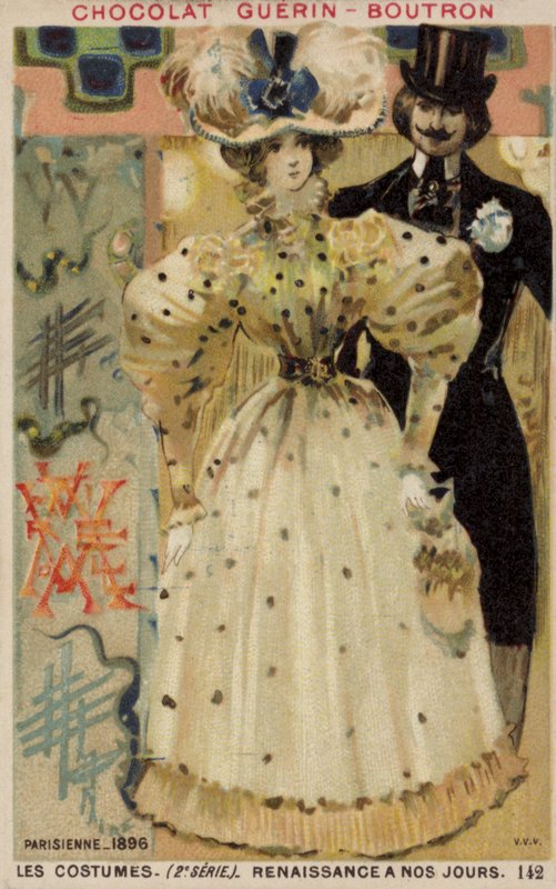 Pařížská móda, 1896 od French School
