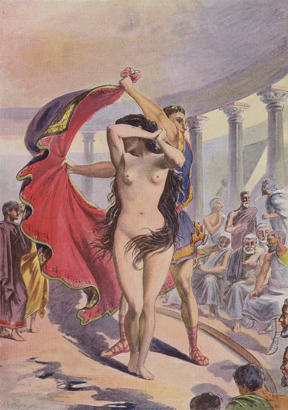 Phryne devant lAreopage od French School