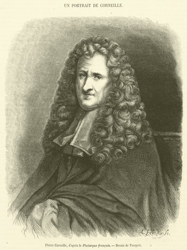 Pierre Corneille (rytina) od French School
