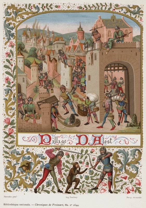 Pillage DAlost (chromolitho) od French School