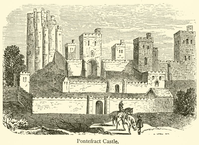 Hrad Pontefract (rytina) od French School