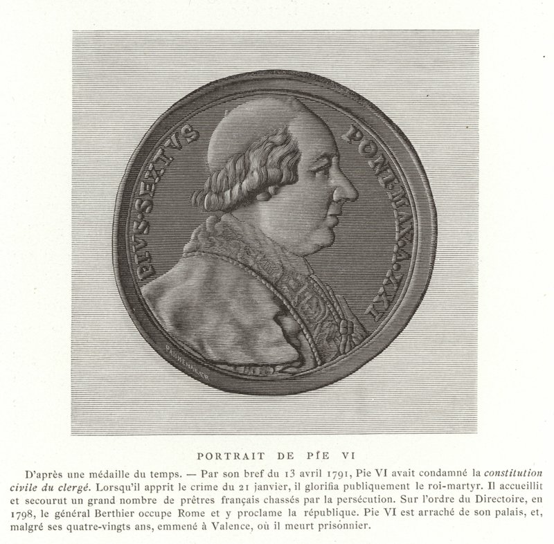 Papež Pius VI od French School