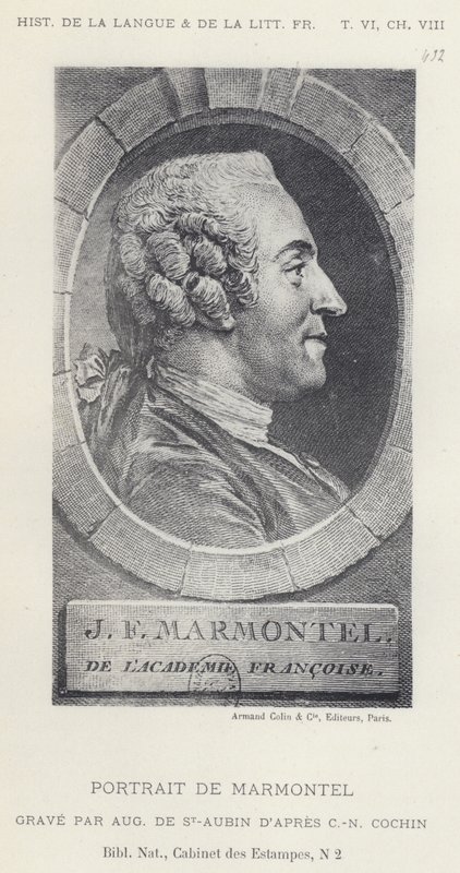 Portrét Marmontela (litho) od French School