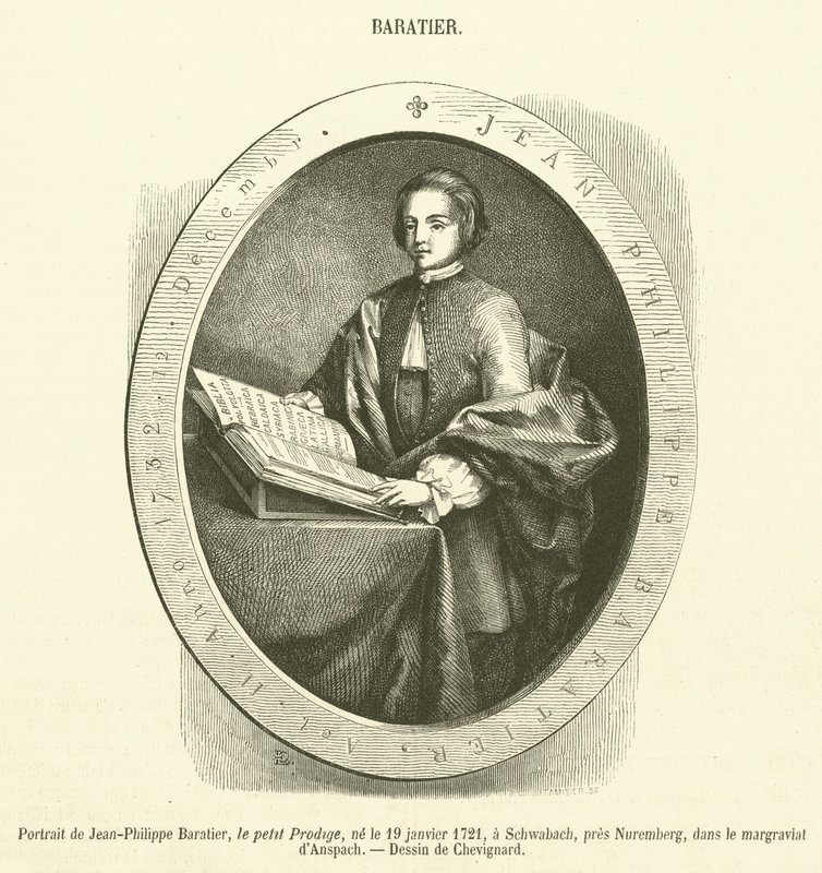 Portrét Jean-Philippe Baratier (rytina) od French School