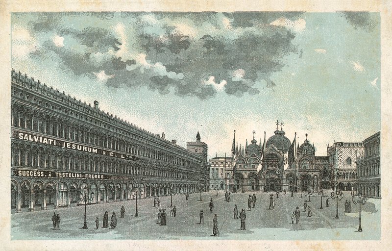 Areál Salviati Jesurum & Co, Benátky (chromolitho) od French School