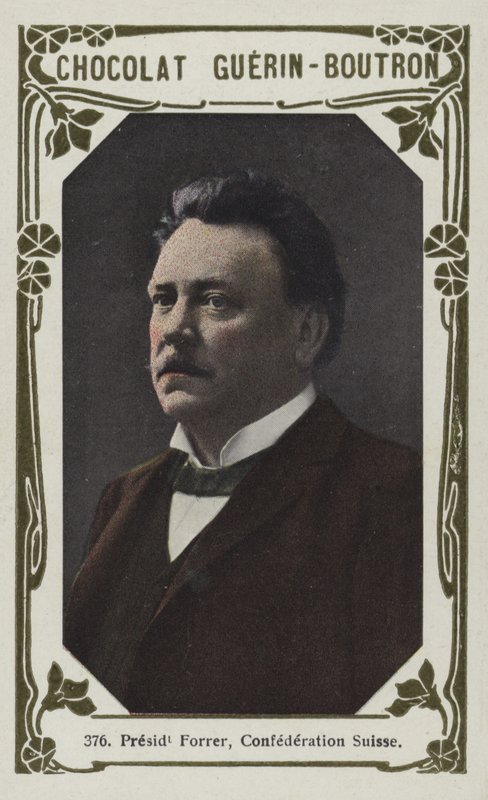 Prezident Forrer, Suisse Confederation (barevné foto) od French School