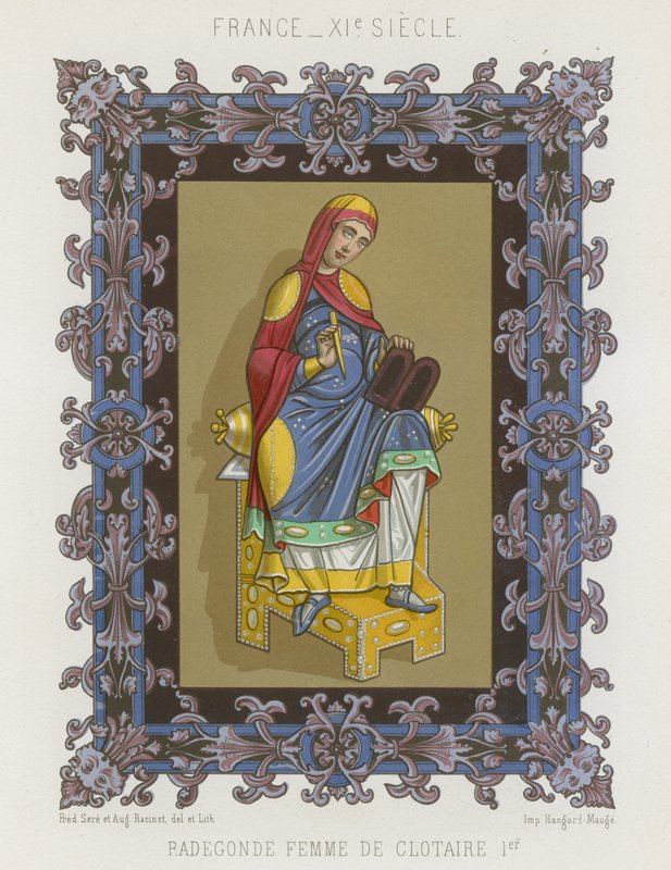 Radegund, manželka Chlothara I od French School