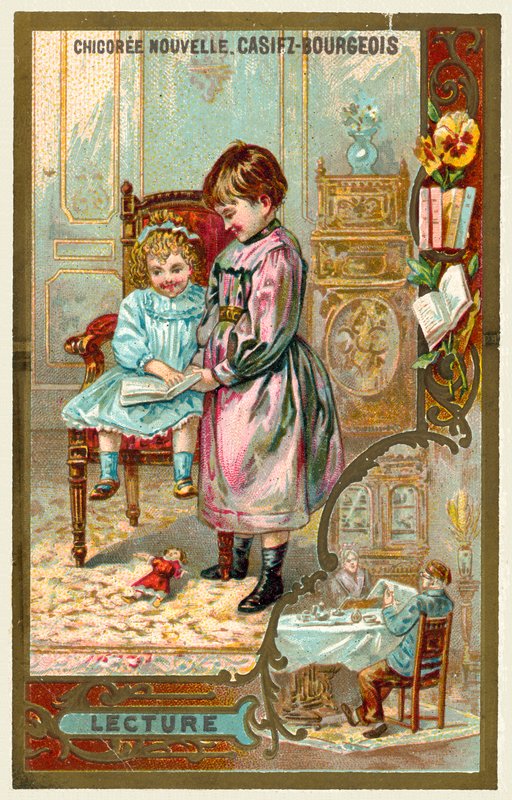 čtení (chromolitho) od French School