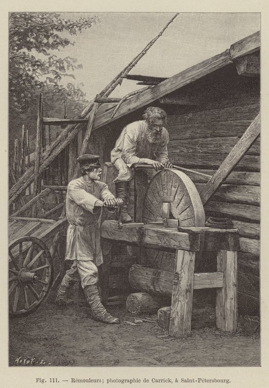 Remouleurs (rytina) od French School