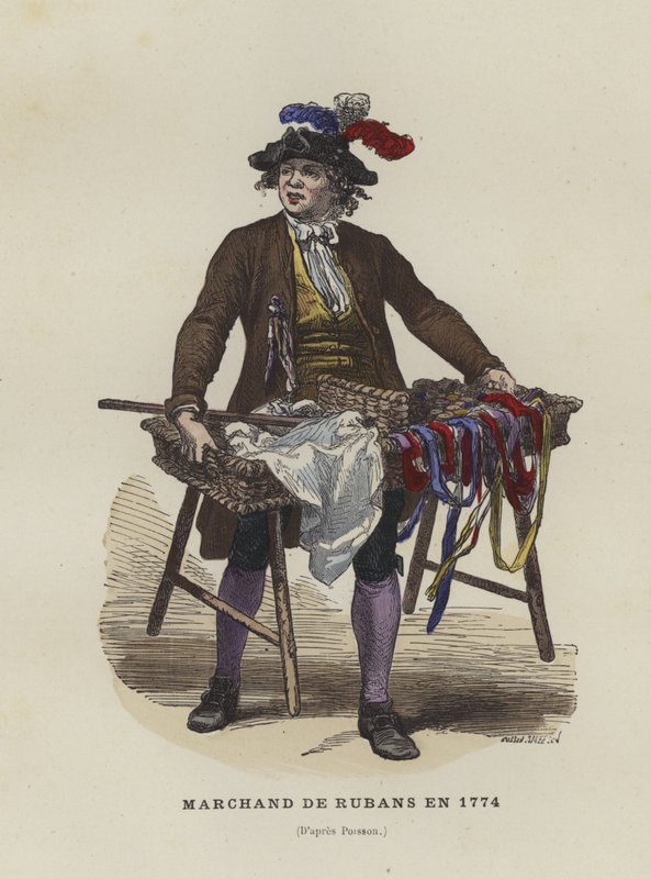 Prodejce stuh, 1774 od French School