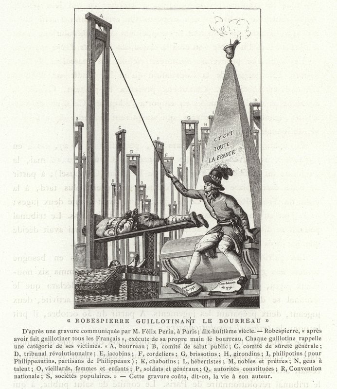 Robespierre gilotinou kata, Francouzská revoluce od French School