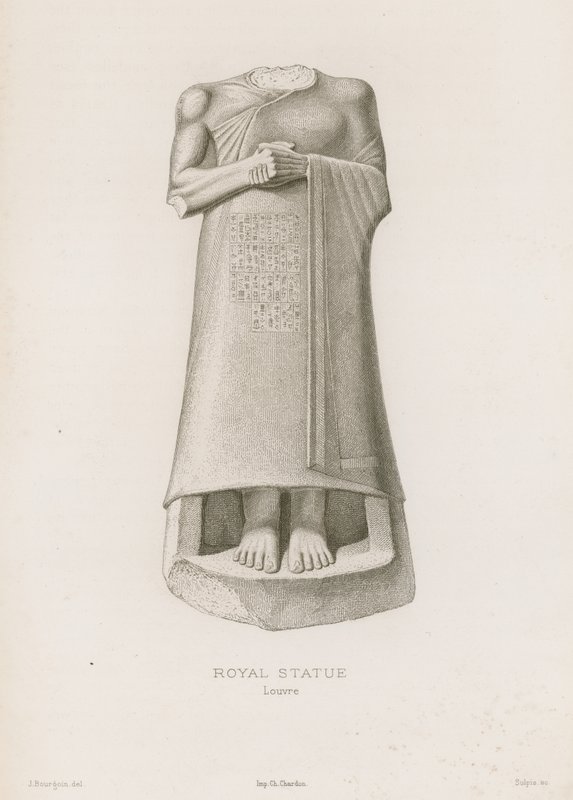 Královská socha, Louvre od French School