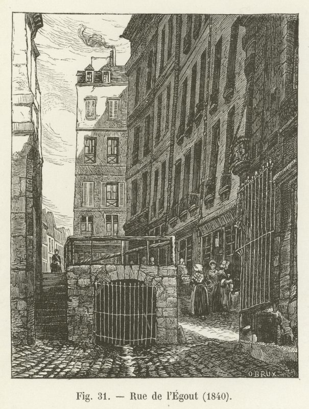 Kanalizační ulice, 1840 od French School