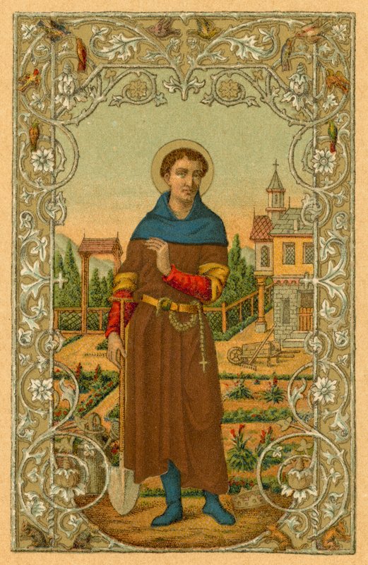S Fiacrius Solitarius od French School