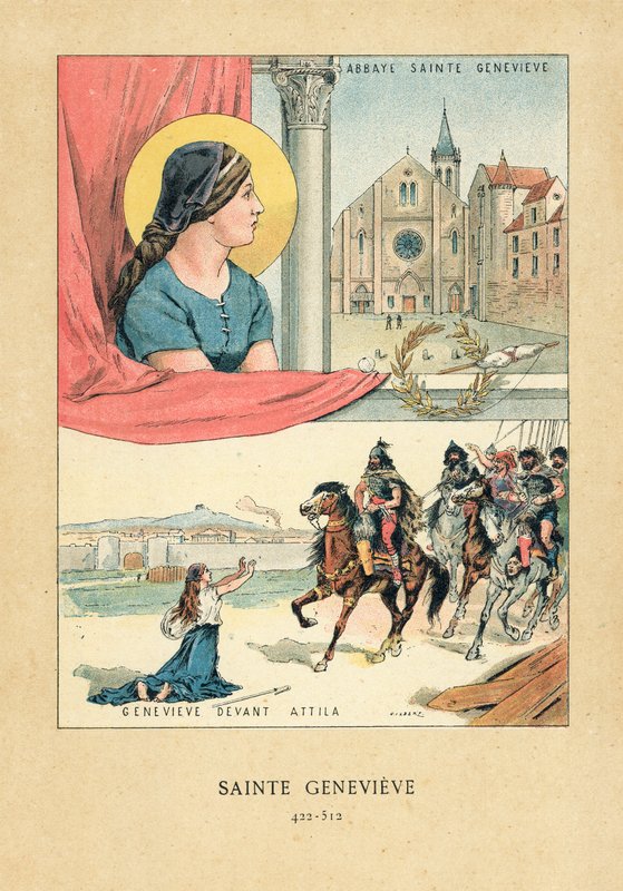 Svatá Genevieve od French School