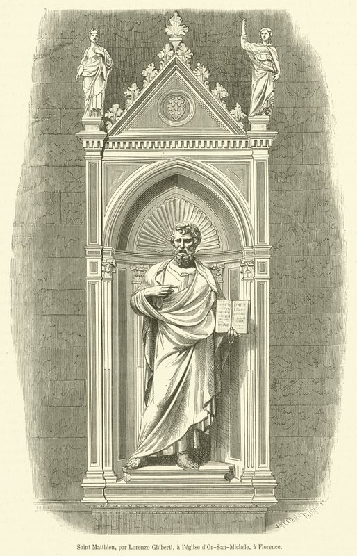 Saint Matthieu (rytina) od French School